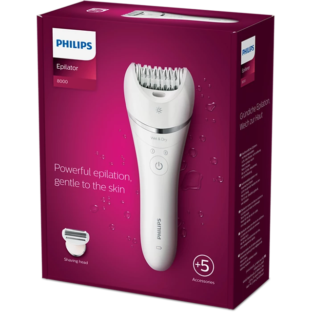 Philips Epilator 8000 BRE710 +5 accessories