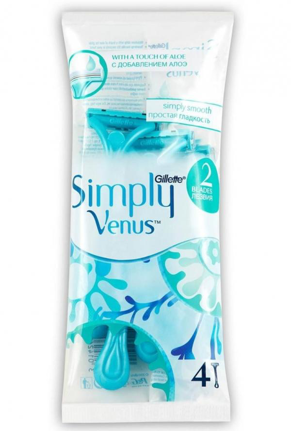 GILLETTE SIMPLY VENUS 4 PCS 