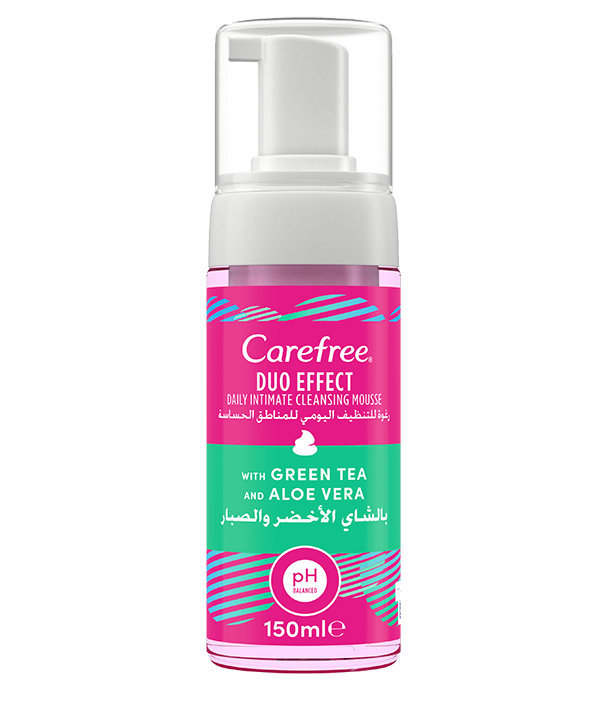 CAREFREE DUO EFFECT DAILY VAGINAL MOUSS 150 ML