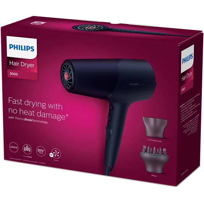 PHILIPS HAIR DRYER  FAST DRYING BHD510/00