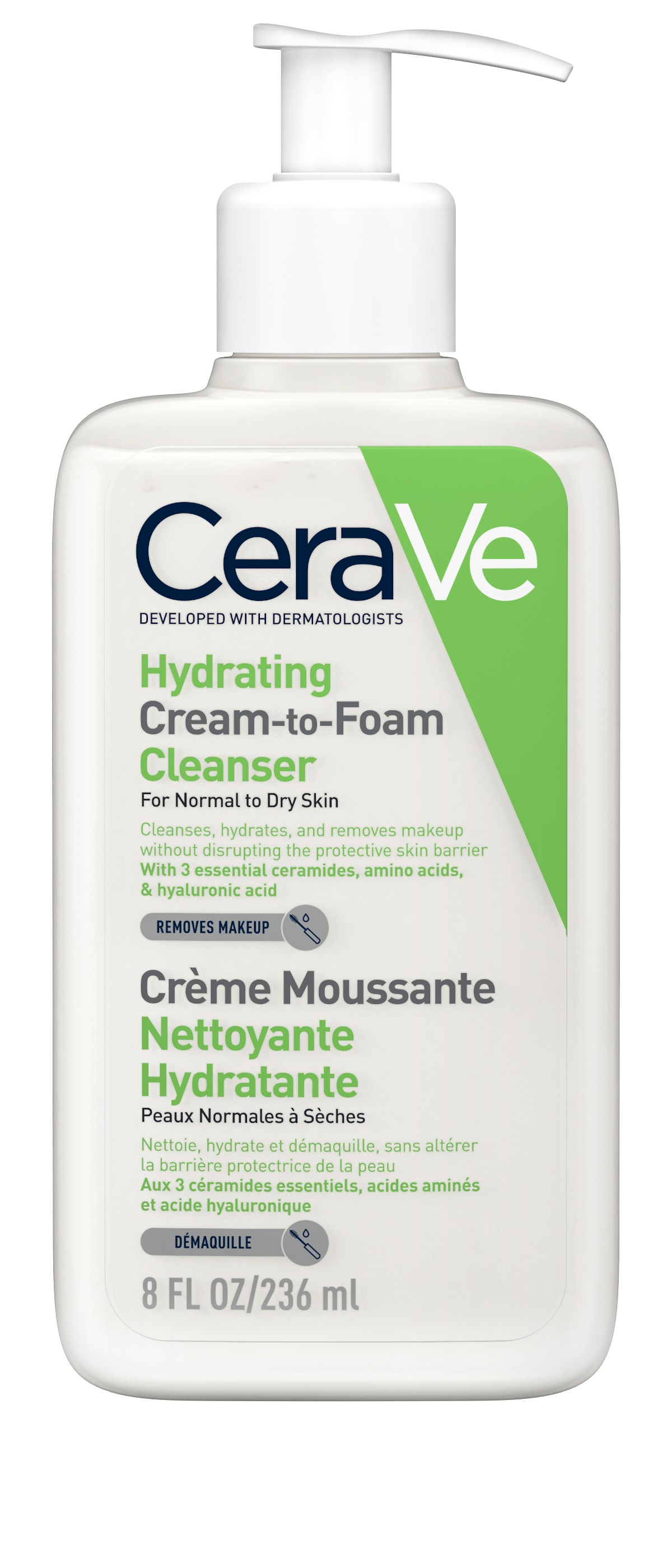 CERAVE CLEANSER CREAM TO FOAM 236ml