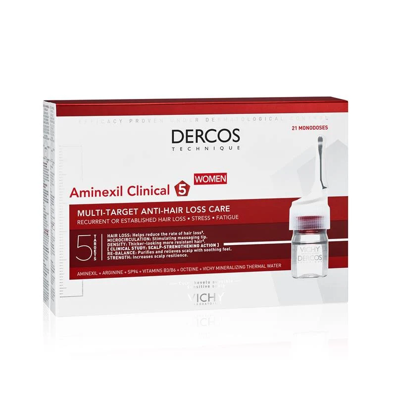 DERCOS AMINEXIL CLINICAL 5 **WOMEN** x 21 AMPOULES