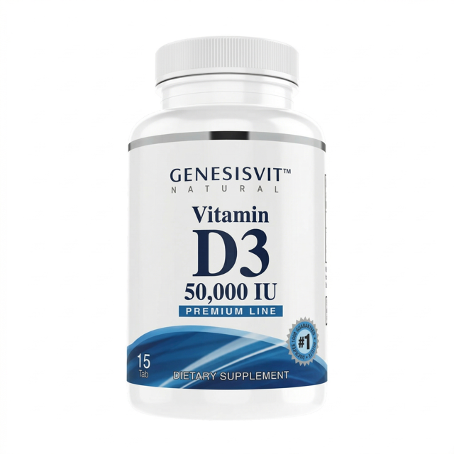 Vitamin D3 50,000 IU 15 tab (Genesisvit)