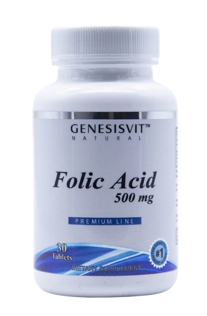 Folic Acid 500 mcg 30 TAB GENESISVIT