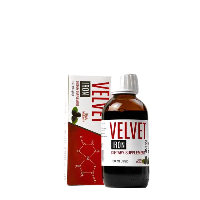 VELVET IRON 150 ML SYRUP BLACK MULBERRY