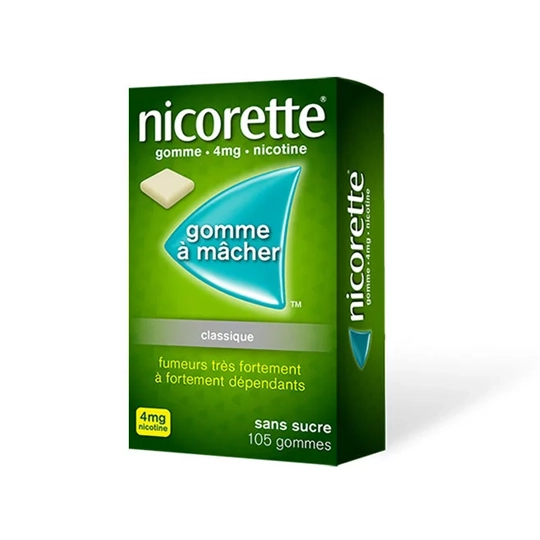 Nicorette 4 mg Classique 105 Gommes