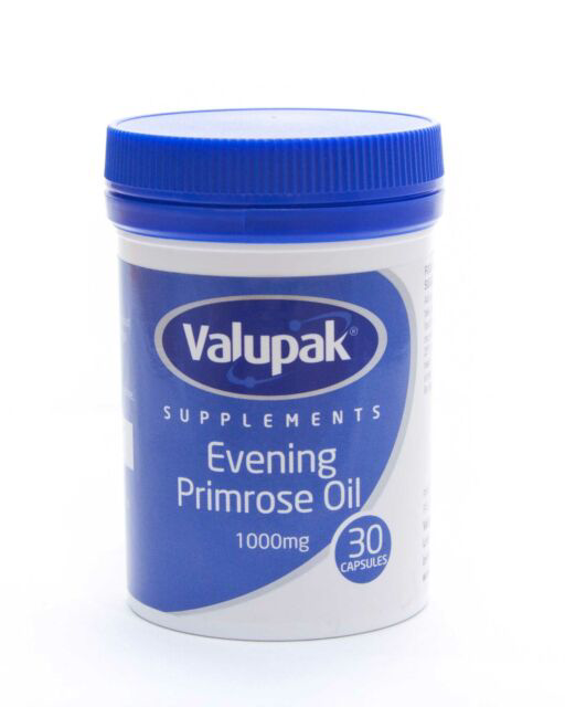 EVENING PRIMROSE OIL 1000MG 30CAP VALUPAK UK