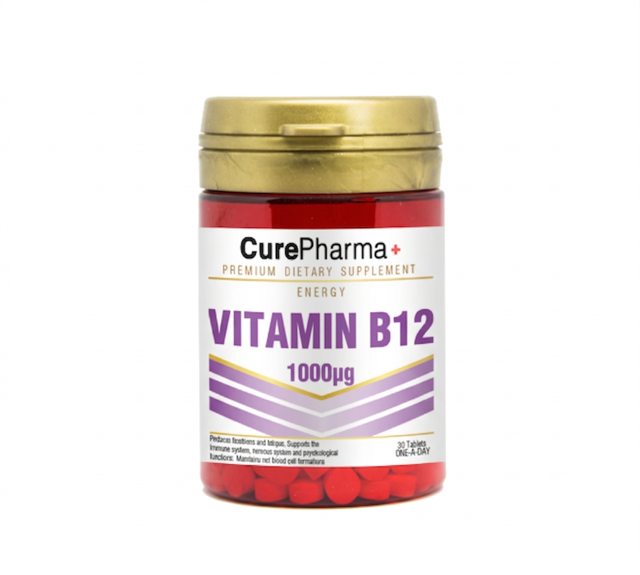 VITAMIN B12 1000MG CUREPHARMA 60TAB BRITAIN