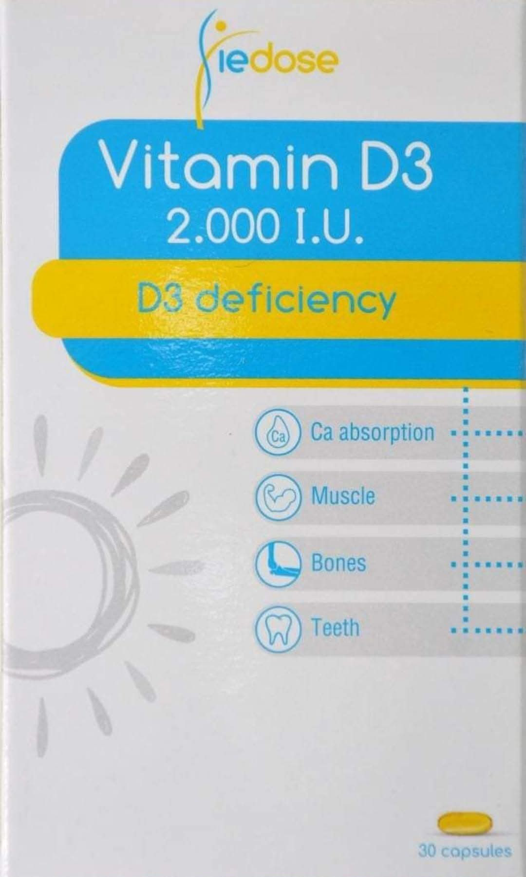 VIEDOSE VITAMIN D3 2000 IU 30CAP