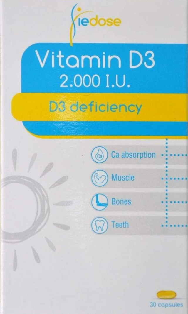 VIEDOSE VITAMIN D3 2000 IU 30CAP