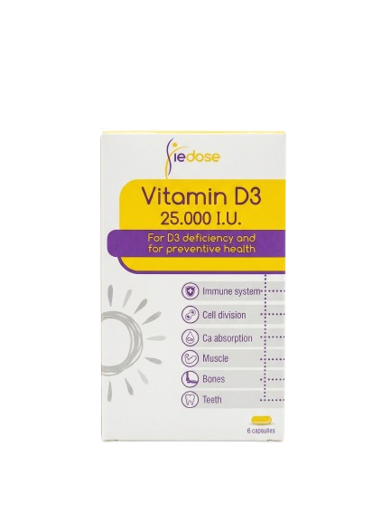 VIEDOSE VITAMIN D3 25000 IU 15CAP