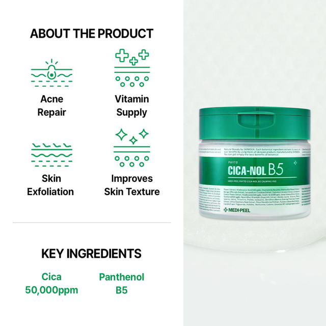 PHYTO CICA NOL B5 CALMING PAD MEDIPEEL 