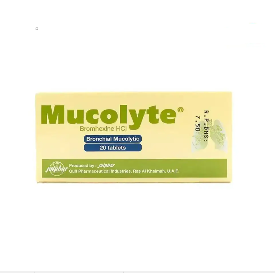 MUCOLYTE 8MG 20 TAB UAE
