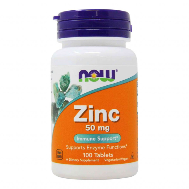 NOW Zinc 50 mg 100 Tab