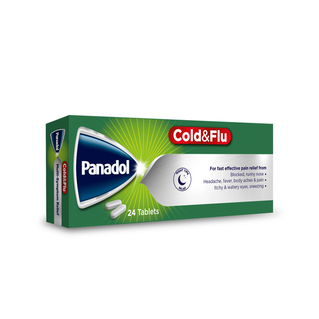 PANADOL COLD&FLU TAB GREEN