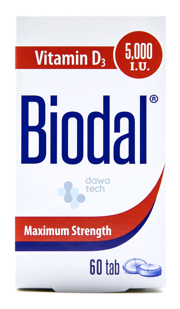 BIODAL VITAMINE D3 5,000 I.U 60 TAB