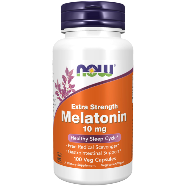 NOW Melatonin 10 mg 100 Veg Capsule
