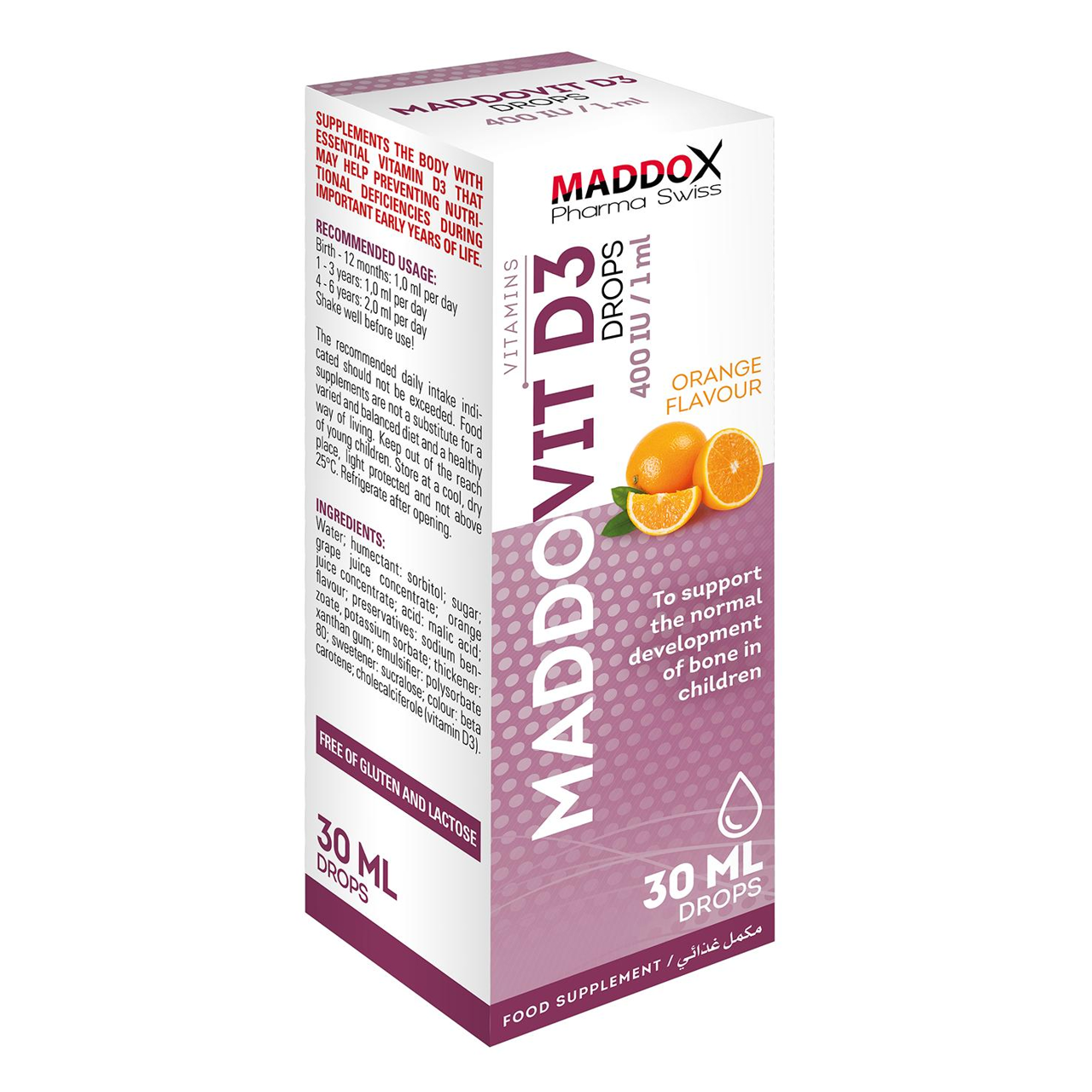 MADDOVIT D3 30 ML 400 IU DROP