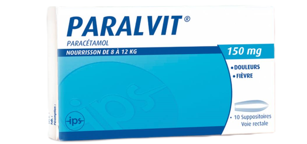 PARALVIT (PARACETAMOL) 150MG 10SUPPOSITORIE