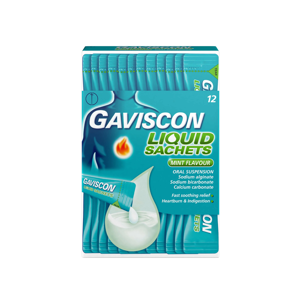 GAVISCON LIQUID SACHETS 24 X 10 ML NEW