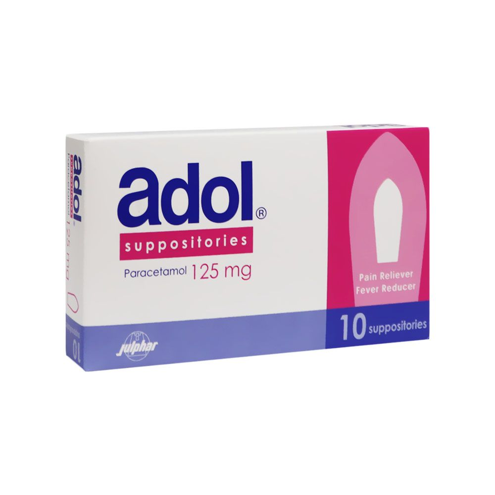 ADOL 125MG 10 SUPPOSITORIES