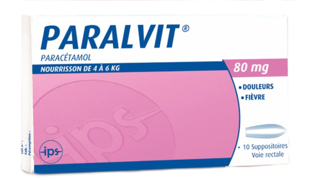 PARALVIT (PARACETAMOL) 4-6KG 80MG 10SUPP