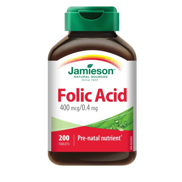 JAMIESON FOLIC ACID 400MCG/0.4MG 200TAB