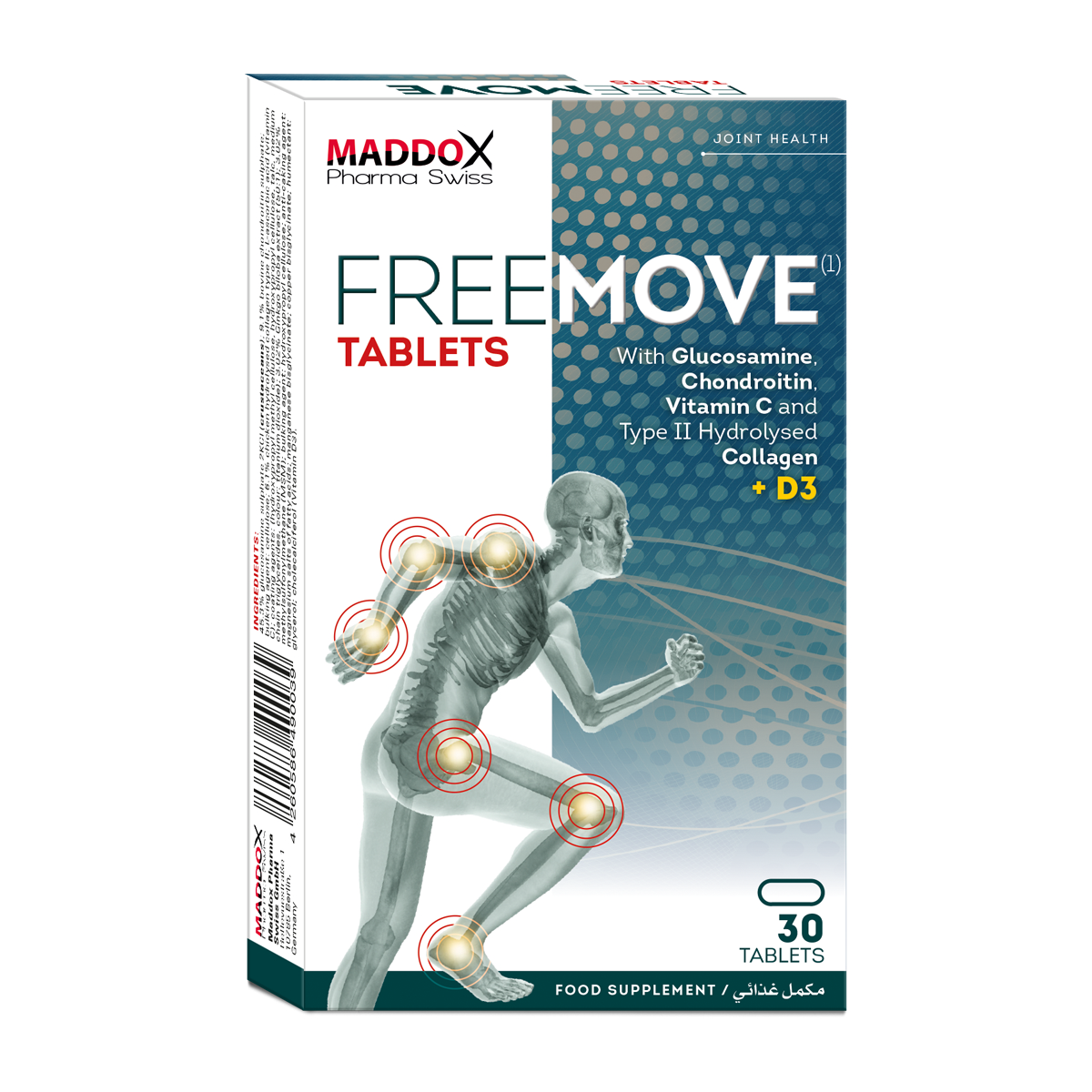 MADDOX FREEMOVE 30 TABLETS PHARMA SWISS