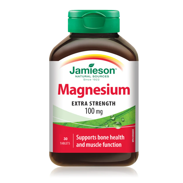 JAMIESON MAGNESIUM EXTRA STRENGTH 100MG 30CAP