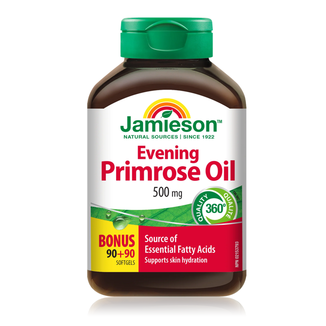 JAMIESON EVENING PRIMROSE OIL 500MG 90CAP+90