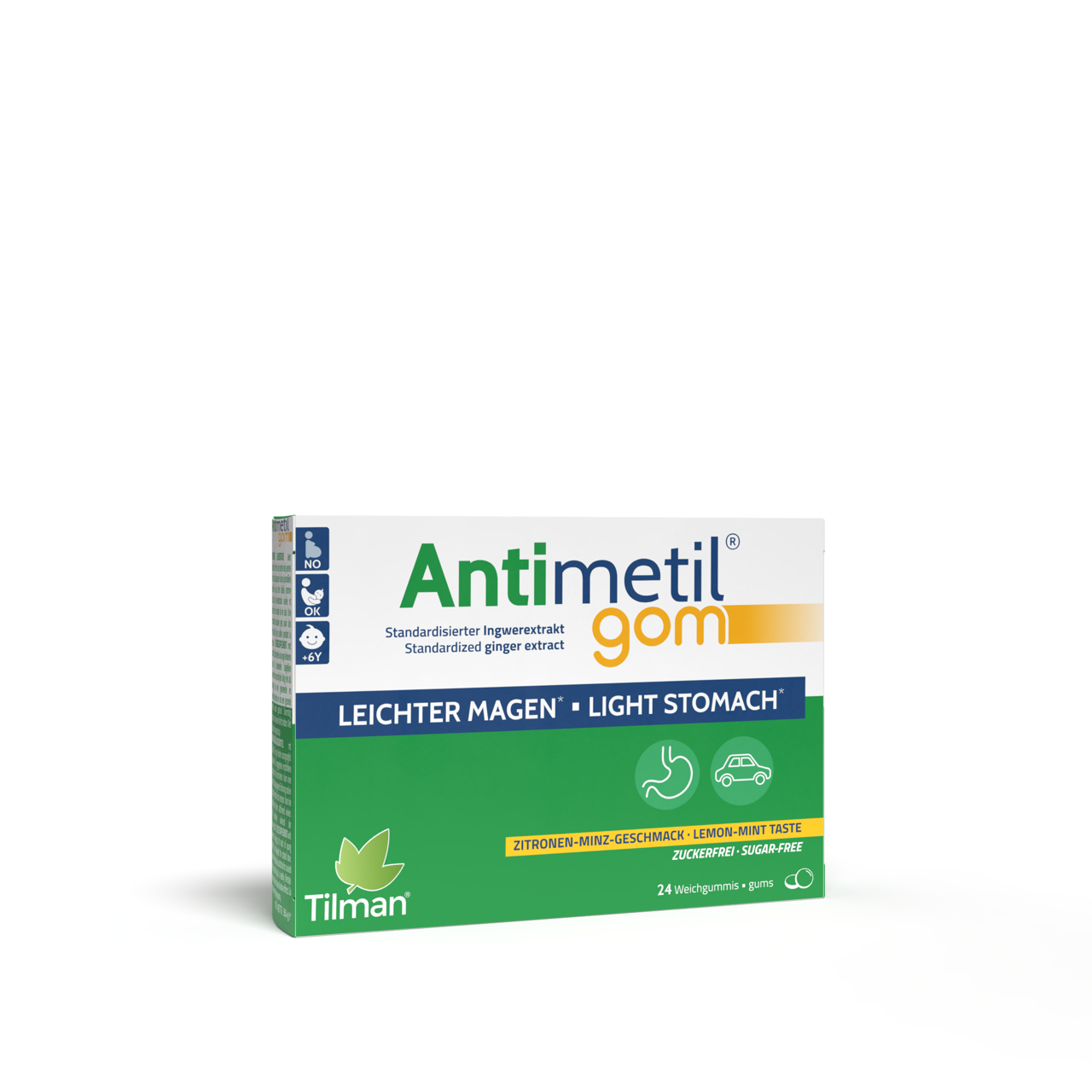 ANTIMETIL GOM LIGHT STOMACH 24 GUMS TILMAN