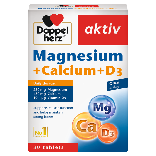 MAGNESIUM CALCIUM D3 30TAB DOPPEL HERZ