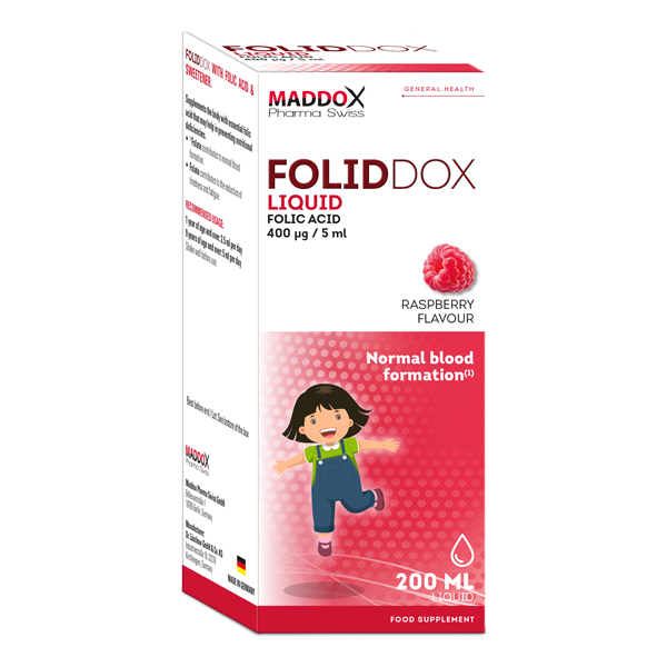 FOLIDDOX (FOLIC ACID) 400MG/5ML 150ML MADDOX