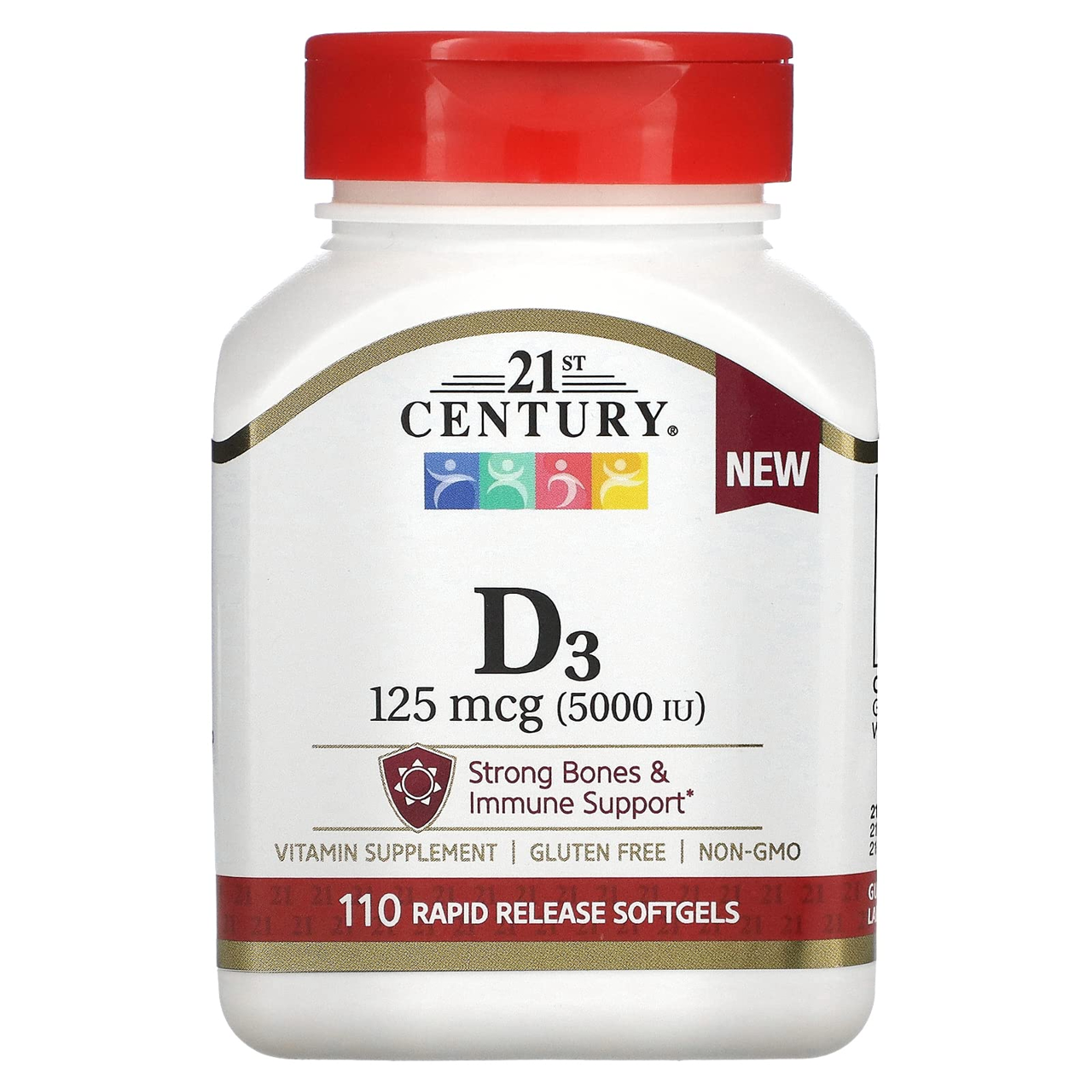 D3 125MCG (5000IU) 110TAB (21CENTURY)