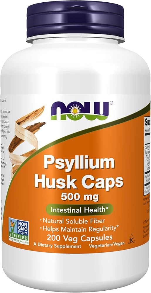 NOW PSYLLIUM HUSK CAPS 500MG 200CAPS