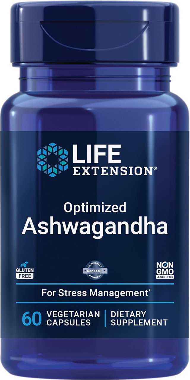 LIFE EXTENSION OPTIMIZED ASHWAGANDHA 60CAP