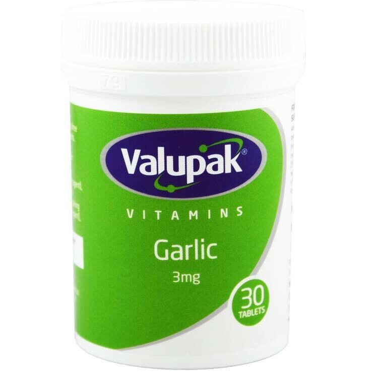 VALUPAK GARLIC 3MG 30TAB (UK)