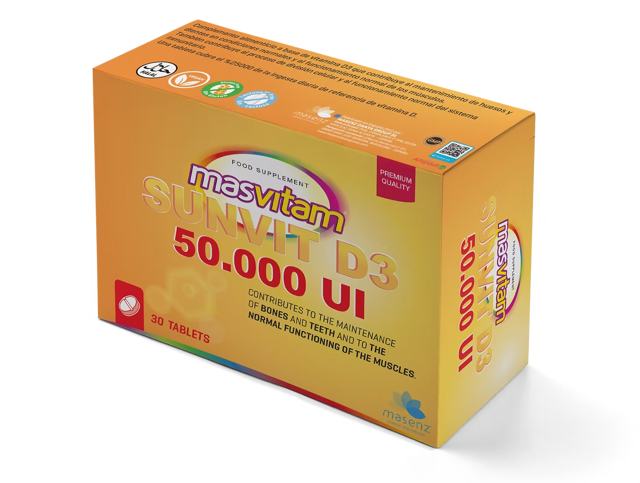 MASVITAM SUNVIT D3 50.000UI 20TAB