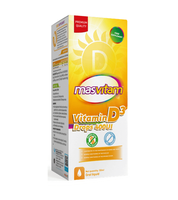 MASVITAM VITAMIN D3 DROPS 400UI 30ML