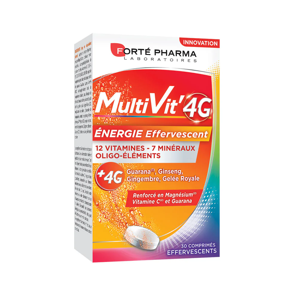 MULTIVIT 4G 30*2 COMPRIMES EFFERVESCENTS FORTE PHARMA