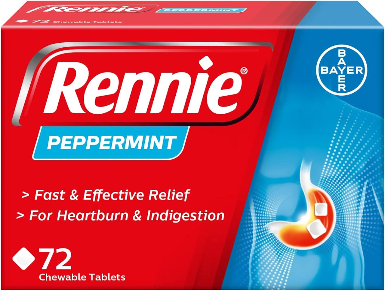 RENNIE MENTHE 72TABS BAYER