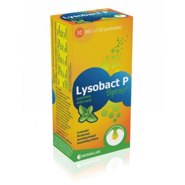 Lysobact Spray With Peppermint Flavour 30ML
