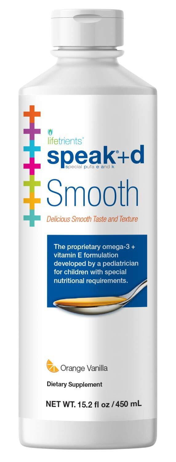 speak + d Smooth
 (Omega 3 + Vitamin E)
 Syrup for Children