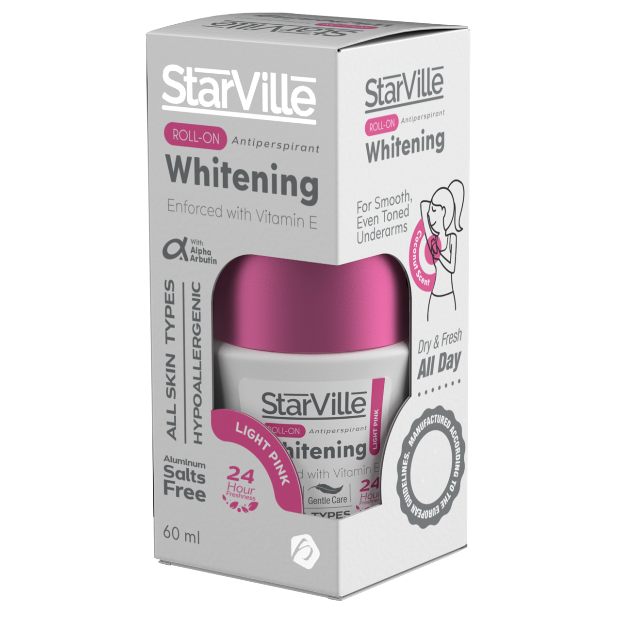 Starville Whitening Roll On Light Pink Scent 60 ml