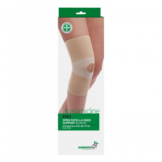 OPEN PATELLA KNEE SUPPORT ELASTIC 6502 L
