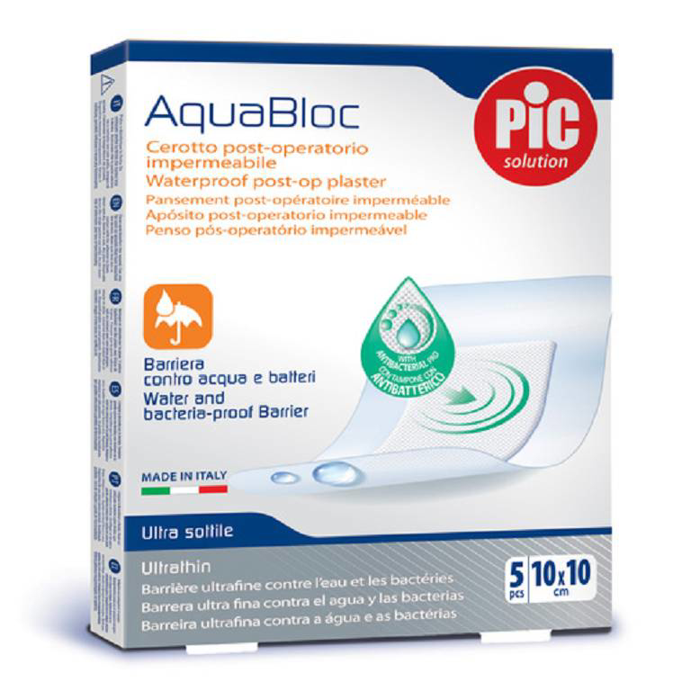 AQUABLOC PLASTERS ST ANTIBACTERIAL (5) 10X10