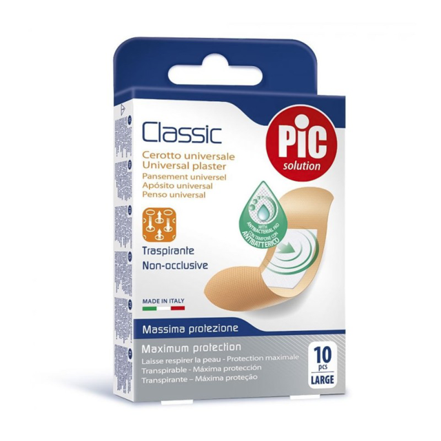PLASTERS CLASSIC ANTIBACTERIAL (10) 25X72 MM