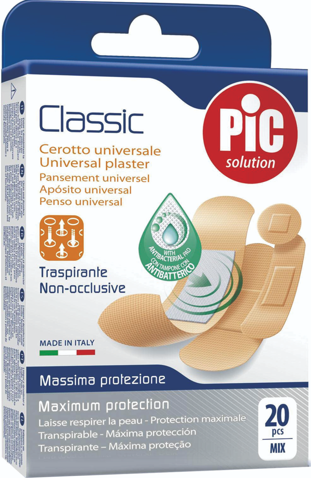 (20) PLASTERS CLASSIC MIX MM ANTIBACTER