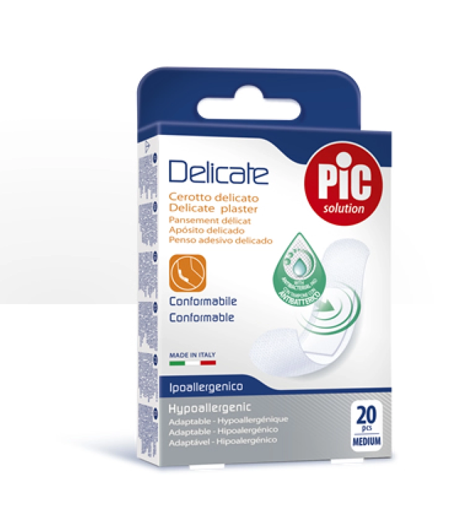 PLASTERS DELICATE ANTIBACTERIAL (20) 19x72