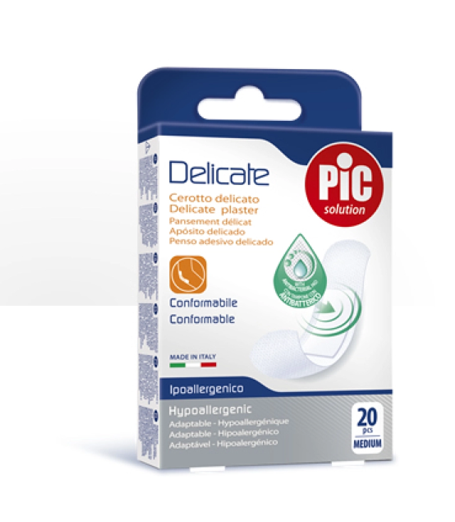 PLASTERS DELICATE ANTIBACTERIAL (20) 19x72